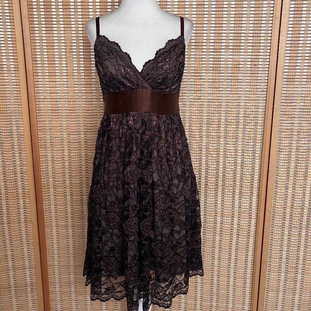 Vintage Y2K Aqua Lace Dress – Size M